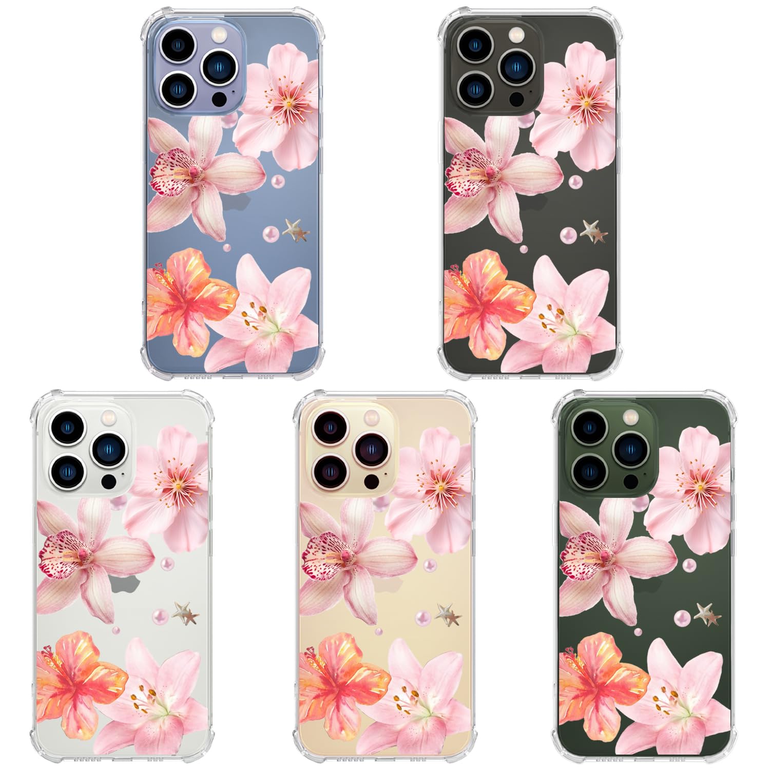 iPhone - Lily Amazon.com: Cute Lilies Pattern Baby Blue Lily Flower Case